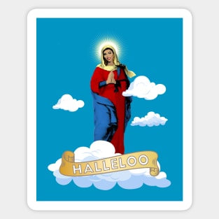 halleloo !  shangela and virgin mary Sticker